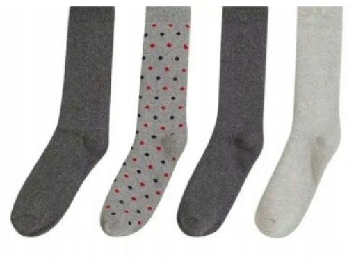 B.P.C. 5-pak skarpetki ciepłe szare we wzory ^35-38