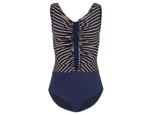B.P.C modelujący kostium kąpielowy shape w paski z marszczeniem 42.