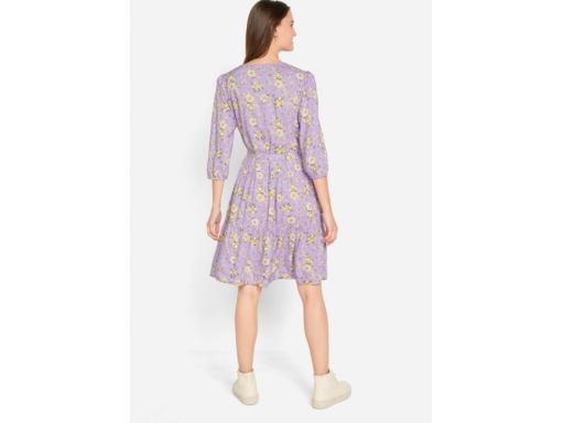 B.P.C sukienka w kwiaty fiolet r.46
