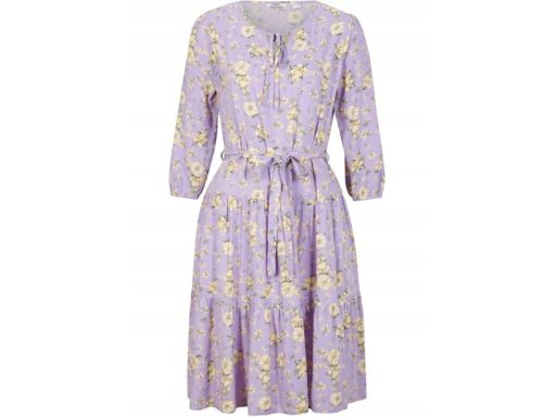 B.P.C sukienka w kwiaty fiolet r.46