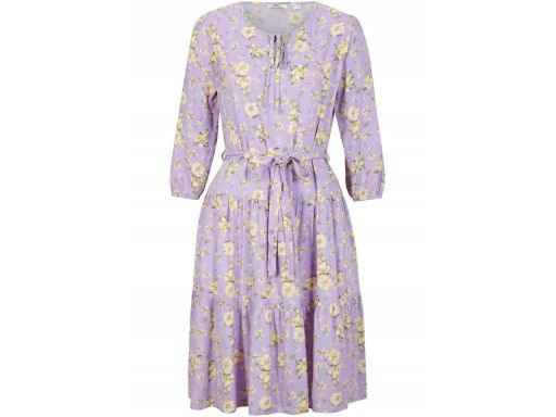 B.P.C sukienka w kwiaty fiolet r.46