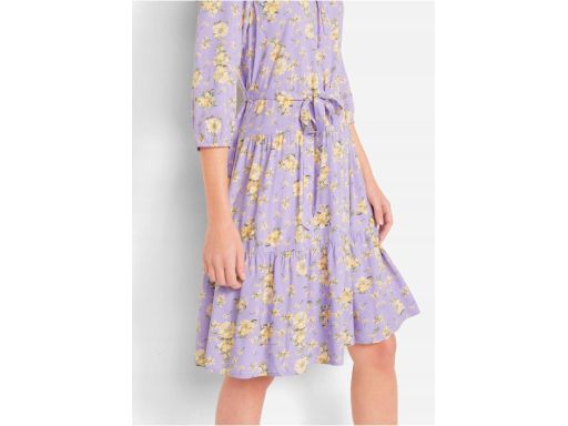 B.P.C sukienka w kwiaty fiolet r.46