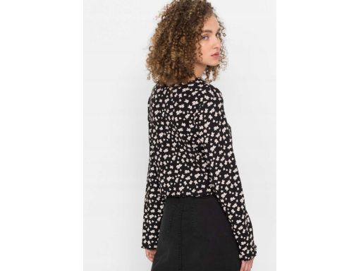 B.P.C bluzka prążkowana w kwiaty 32/34.