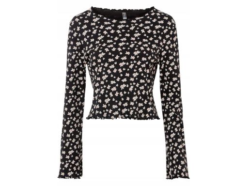 B.P.C bluzka prążkowana w kwiaty 32/34.
