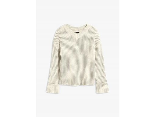 B.P.C kremowy sweter prążkowany ^52/54