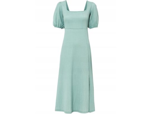 Sukienka zielona midi wiązanie r.48/50