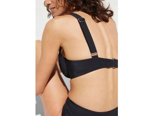 B.P.C czarne bikini asymetryczne na fiszbinach 38 (75D).