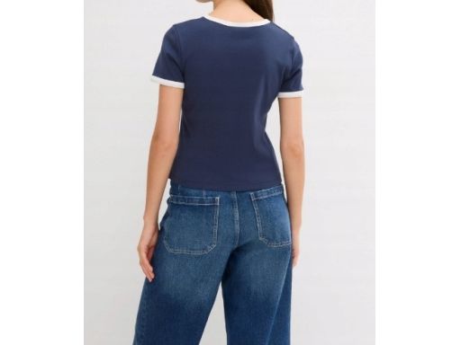 B.P.C t-shirt granatowy z nadrukiem r.36/38