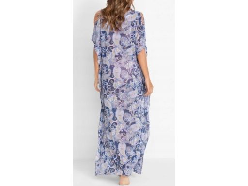 B.P.C sukienka tunika plażowa szyfonowa wielokolorowa ^48/50