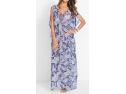 B.P.C sukienka tunika plażowa szyfonowa wielokolorowa ^48/50