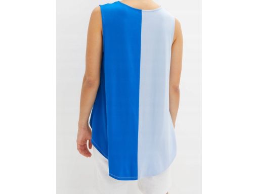 B.P.C dwukolorowy top asymetryczny z wiskozy ^36/38