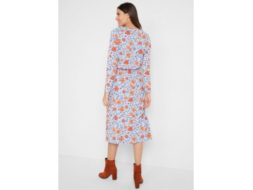 Wzorzysta sukienka midi dżersejowa r.40/42