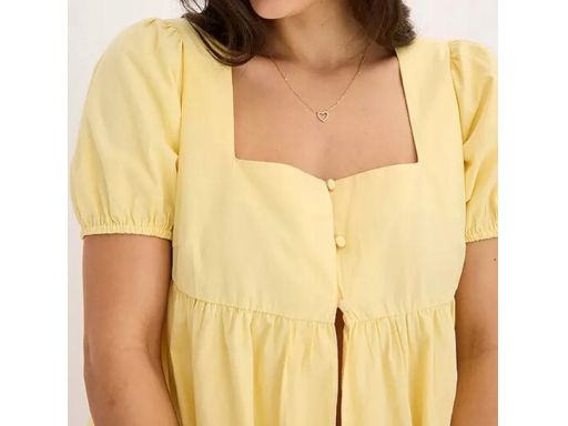 B.P.C bluzka żółta z baskinką 48.