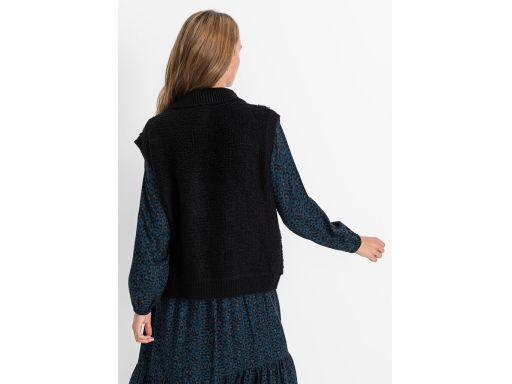 B.P.C kamizelka dzianinowa czarna 36/38.