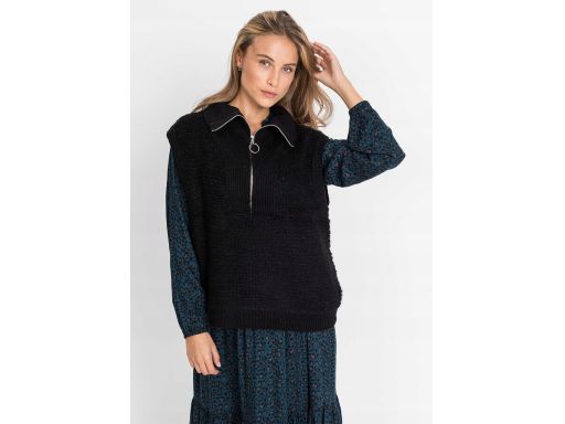 B.P.C kamizelka dzianinowa czarna 36/38.