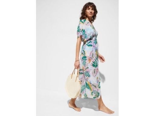 Sukienka z nadrukiem długa plażowa 48/50.