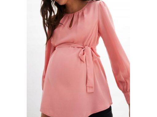 B.P.C bluzka szyfonowa ciążowa różowa 36.