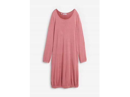 B.P.C różowa sukienka dzianinowa bombka długi rękaw 48/50.