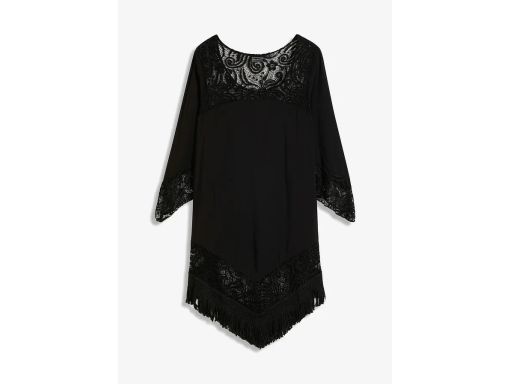 B.P.C tunika plażowa z koronką czarna ^40