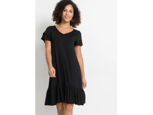 B.P.C sukienka czarna z falbankami r.40/42