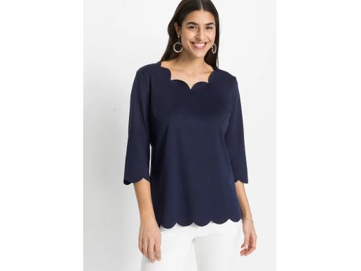 B.P.C bluzka granatowa eleganckie wykończenie ^36/38