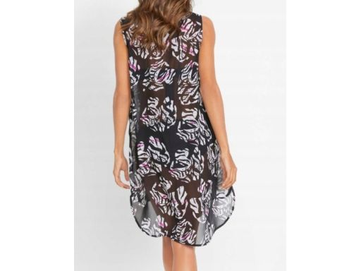 B.P.C plażowa tunika z nadrukiem prześwitująca ^36