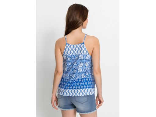 B.P.C top wzorzysty letni z nadrukiem 36/38.