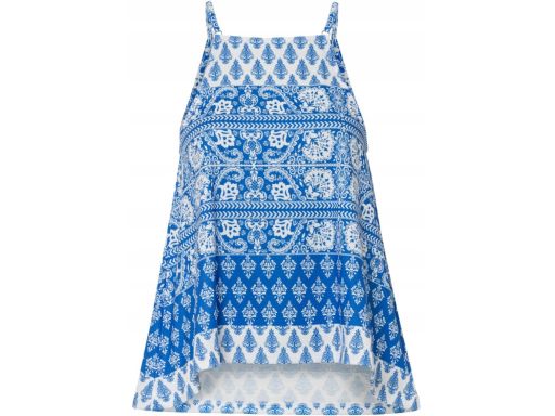 B.P.C top wzorzysty letni z nadrukiem 36/38.