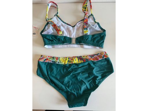 B.P.C bikini typu minimizer zielone bez fiszbin wzory r.48 95E