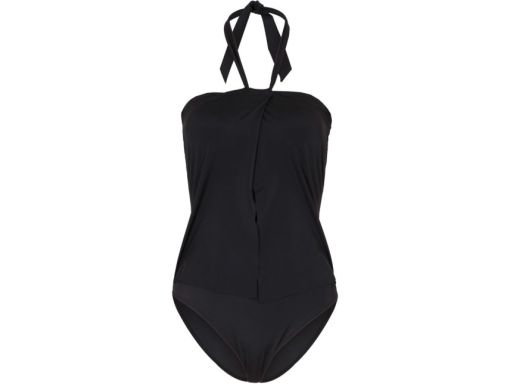 B.P.C kostium jednoczęściowy czarny z wiązaniem na szyi r.44