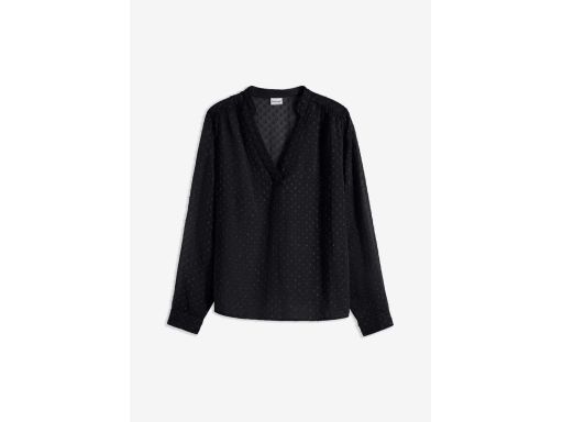 B.P.C bluzka szyfonowa strukturalna czarna w serek 38.
