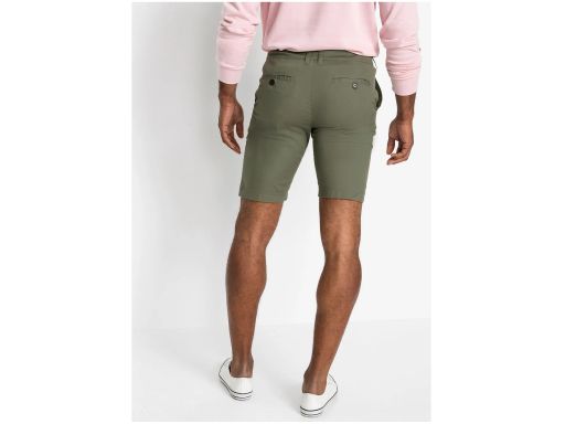 B.P.C bermudy chino męskie bawełniane oliwkowe r.54