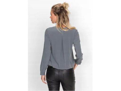 B.P.C bluzka kopertowa koszulowa szara 38.