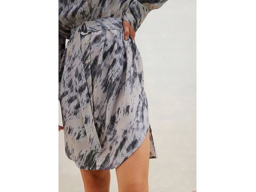 B.P.C sukienka szmizjerka z paskiem we wzory ^42