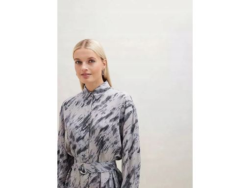 B.P.C sukienka szmizjerka z paskiem we wzory ^42