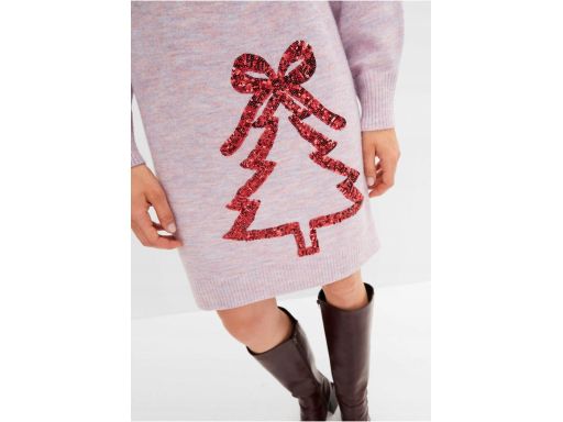 B.P.C sukienka dzianinowa świąteczna z cekinami ^40/42