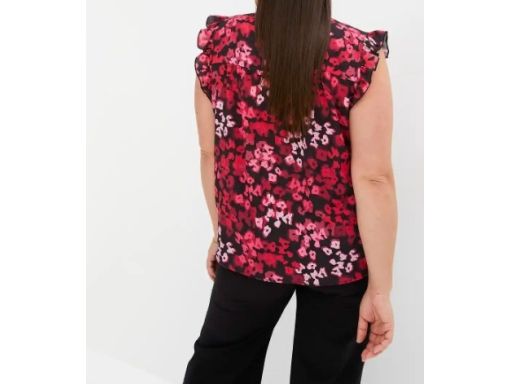 B.P.C bluzka szyfonowa koszulowa wzorzysta r.54