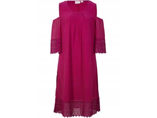 B.P.C sukienka szyfonowa z koronką 42.