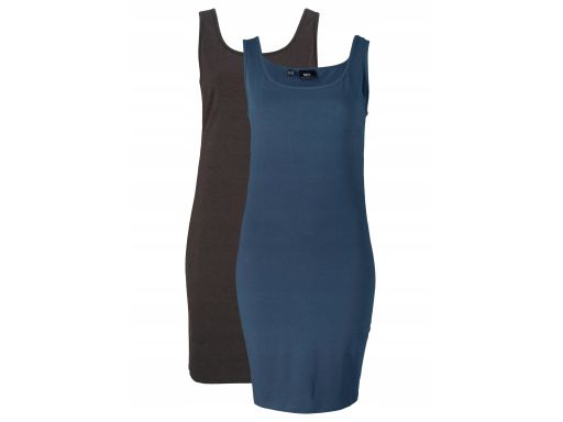 B.P.C 2-pak sukienka shirtowa szara i granatowa ^48/50