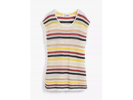 B.P.C bluzka dzianinowa ażurowa w kolorowe paski 36/38.