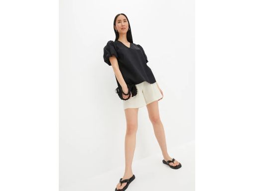 B.P.C bluzka z balonowymi rękawami czarna ^40