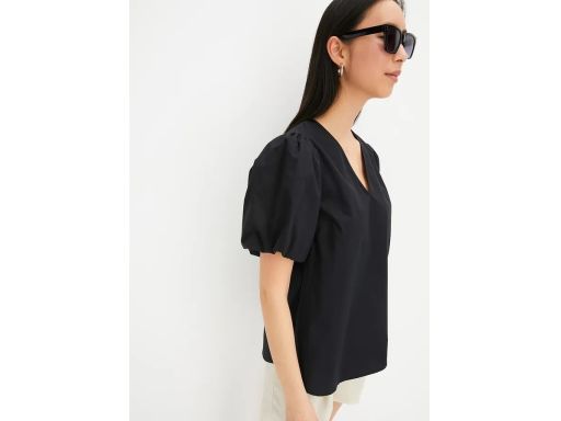 B.P.C bluzka z balonowymi rękawami czarna ^40