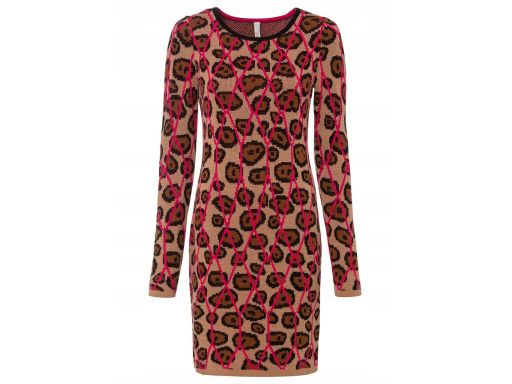 B.P.C sukienka dzianinowa w cętki ^36/38