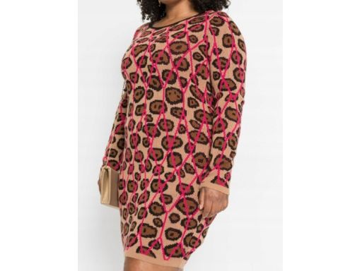 B.P.C sukienka dzianinowa w cętki ^36/38