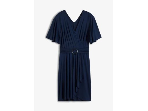 B.P.C granatowa sukienka z dekoracyjną sprzączką ^36/38