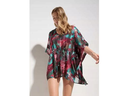 B.P.C plażowa tunika kolorowa z regulacją w pasie ^40/42