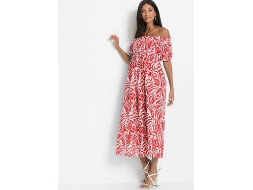 B.P.C sukienka długa z wiskozy we wzory 40.