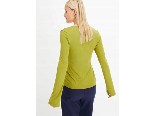 B.P.C bluzka z wiskozy zielona 40/42.