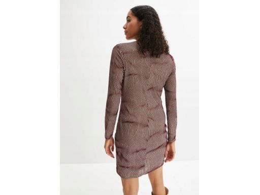 B.P.C ołówkowa sukienka z aksamitnym wzorem r.44/46
