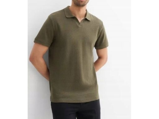 B.P.C t-shirt polo męski bawełniany oliwkowy r.XL